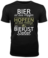 Outfitfaktur Bier ist Salat - lustiges Herren T-Shirt (L) - 1